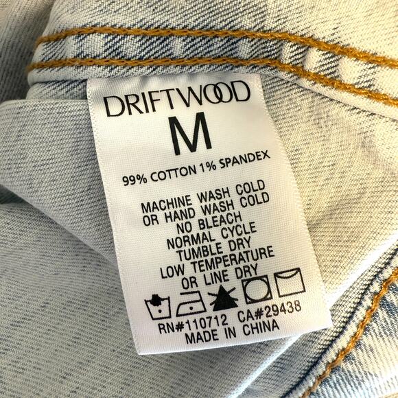 Free People DRIFTWOOD Embroidered Motif Sherpa Trucker Jacket Size Medium - Picture 14 of 15